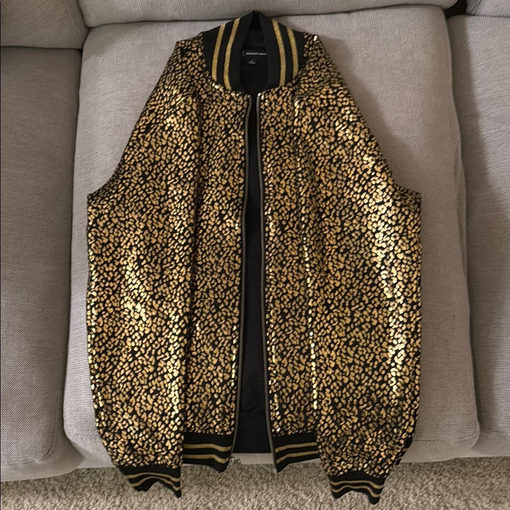 INC International Concepts Gold and Black Jacket